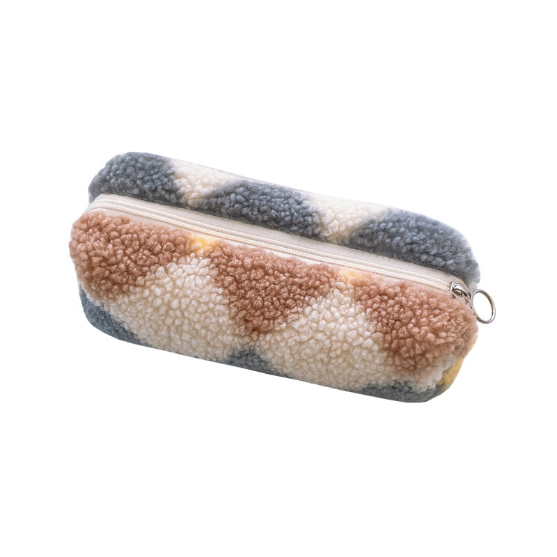 Wholesale Plush Large Capacity Storage Pencil Bag